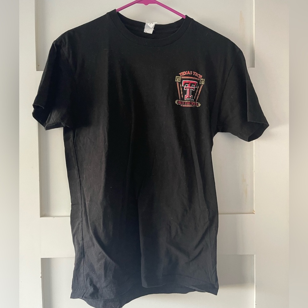 Distressed Texas tech logo tee